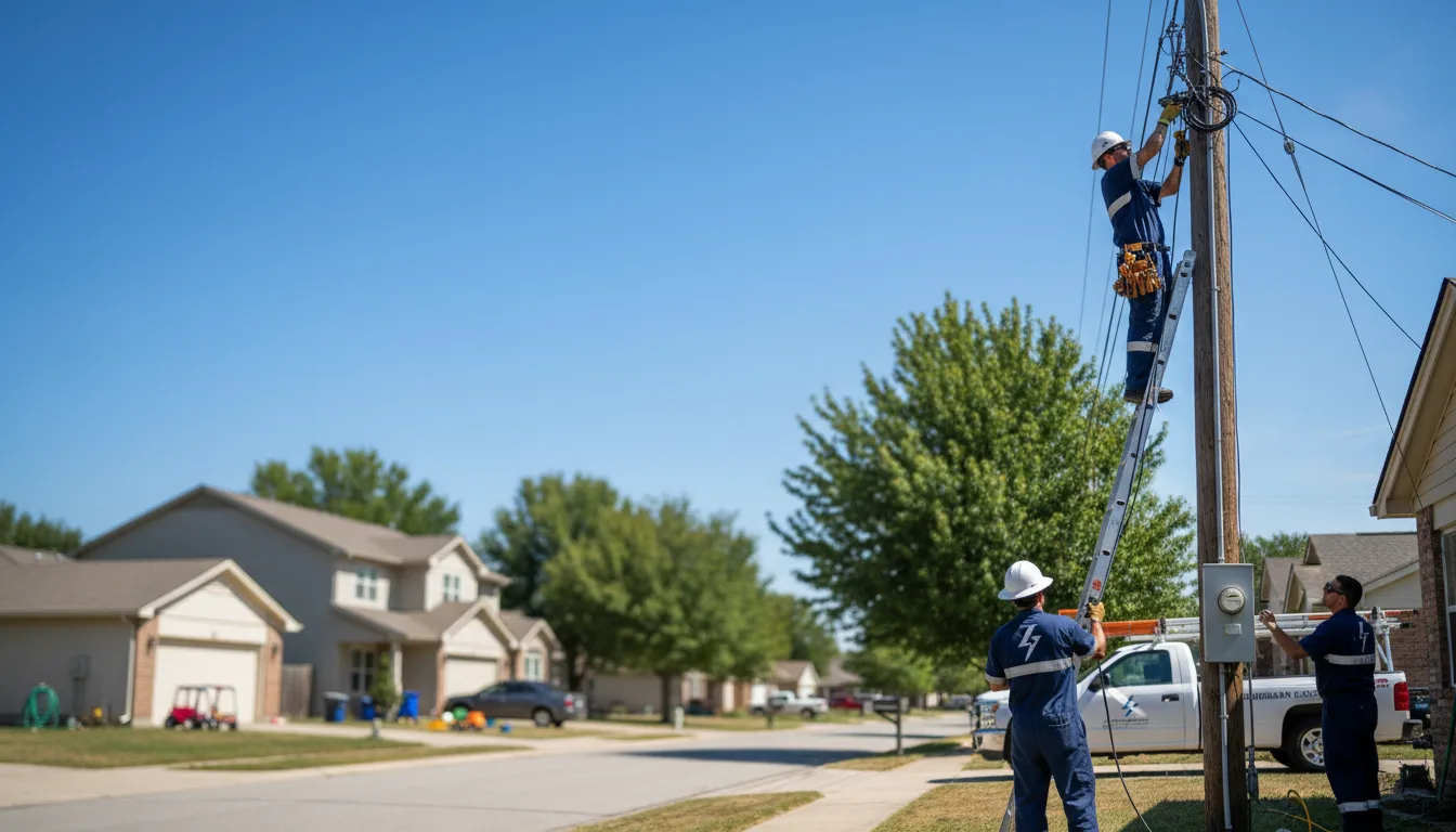 Residential electrician providing installation services in Nisland, SD